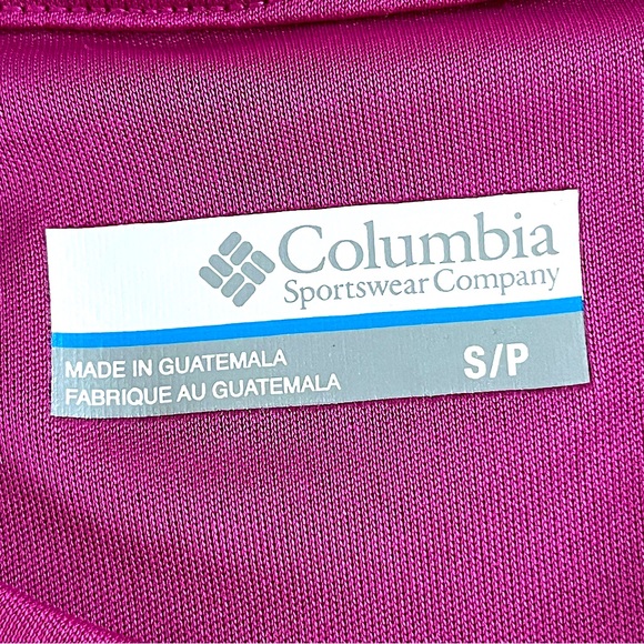 Columbia Omni-Shade Long Sleeve Top Pink Black Women’s Sz S Outdoors Layering - Picture 4 of 6